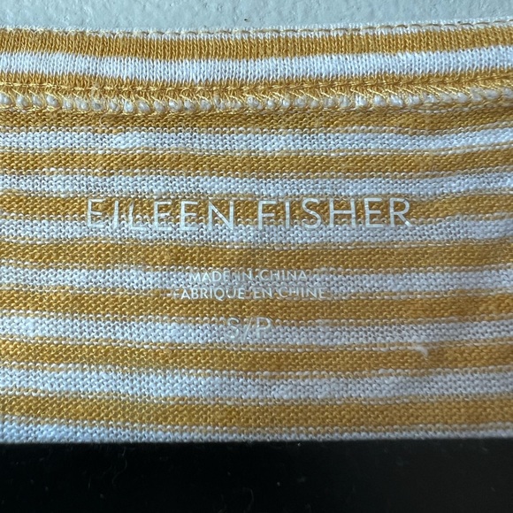 Eileen Fisher Square Neck Linen Tee - Picture 3 of 6